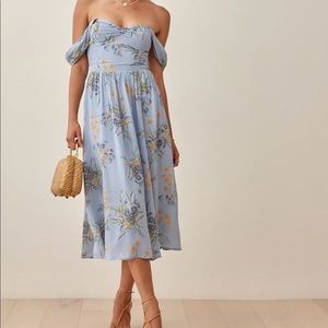 NWT reformation violet dress - lazio in size 2